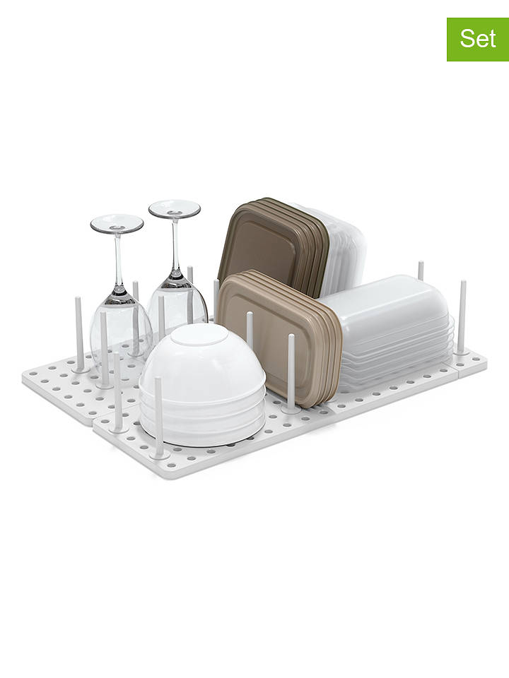 umbra 2er-Set: Schubladenorganizer ''Peggy'' in Weiß - (B)54,3 x (H)10 x (T)15 cm - onesize