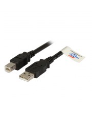 EFB Elektronik EFB-Elektronik Premium USB-Kabel USB M bis Typ B M 2.0 5 m Schwarz (K5256SW.5)