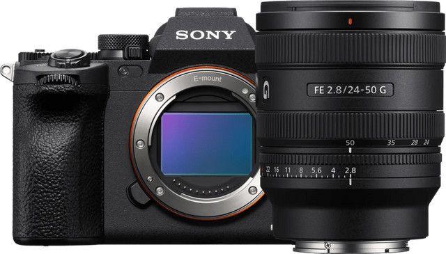 Sony A7 IV camera met FE 24-50mm f/2.8 G lens