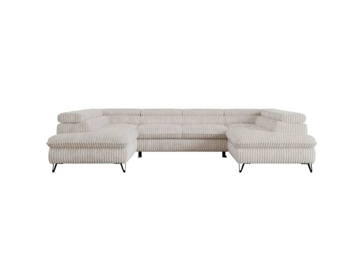 WOHNLANDSCHAFT PEDRO U Cord Creme