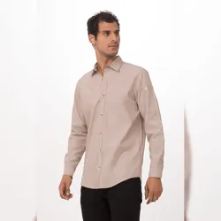 Chef Works® CHAMBRAY Herrenhemd Urban Collection Artikel SLMCH005 Natur Größe 3XL