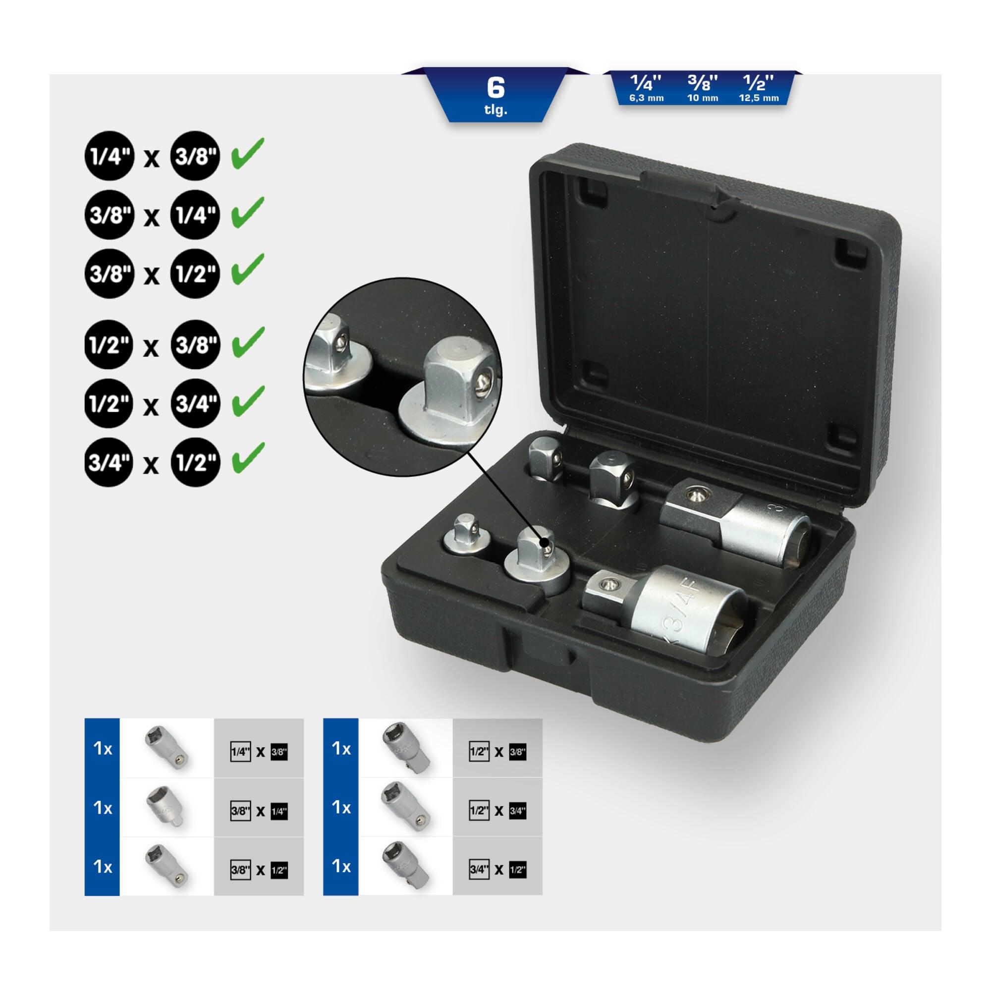 Brilliant Tools Adapter-Satz, 6-tlg (BT024006)