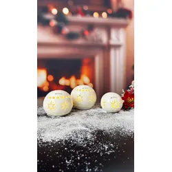 Lichtkugel Splendore 10cm LED creme