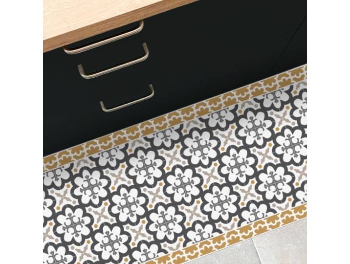 Tapis antidérapant - vinyle - int./ext. - multicolore - 120x200cm