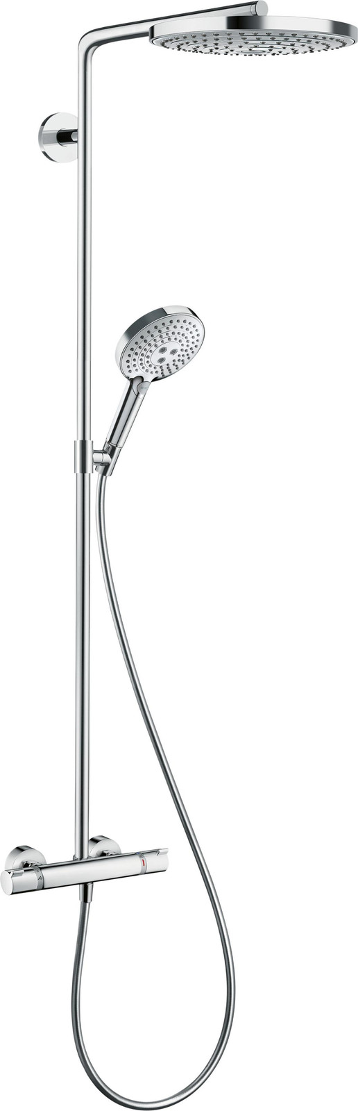 Hansgrohe Raindance Select douchekolom Chrome met Raindance S 240 hoofddouche 2jet