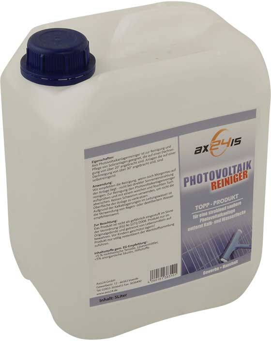 Axis Line Photovoltaik Reiniger Chemie 5Liter Spezial Photovoltaikreiniger