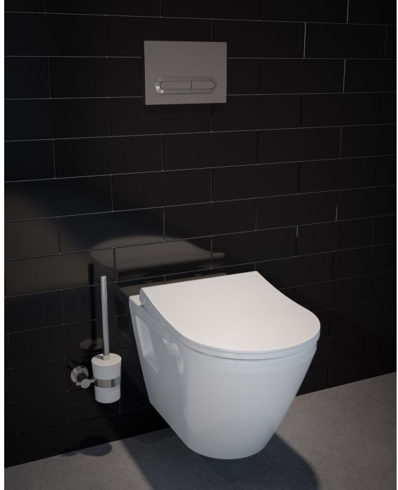 VitrA Integra WC-Sitz 110-003R419 36,4x45,7cm, mit Absenkautomatik und Schnellverschluss, weiß