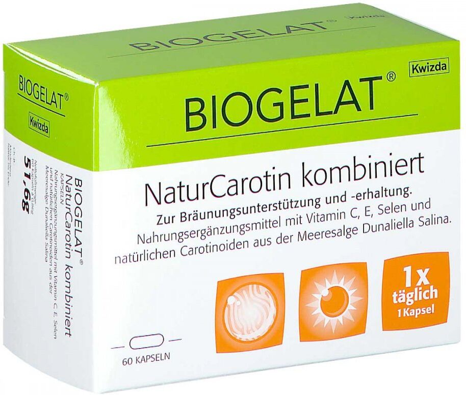 BIOGELAT® NaturCarotin kombiniert Kapseln 60stk