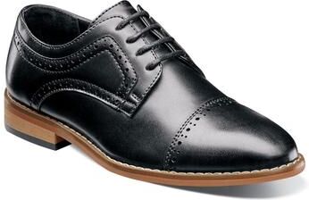 Stacy Adams Dickinson - Boys 6 Youth Black Oxford Medium