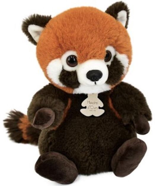 Doux Stretch : Peluche panda roux assis 20 cm - Histoire d'Ours
