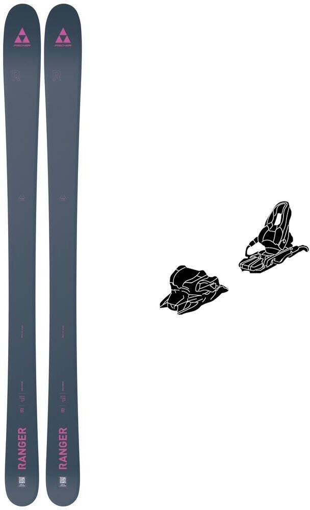 Fischer  - Pack Ski Ranger Pink - 182 + 11.0 Tp 100mm Black Anthracite - Ski