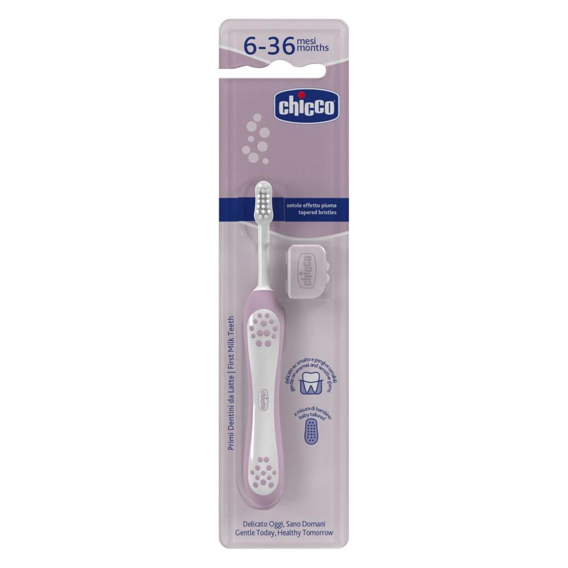 Chicco Zahbürste, LILAC - 6-36m (Extra weich, 1x) (103868)