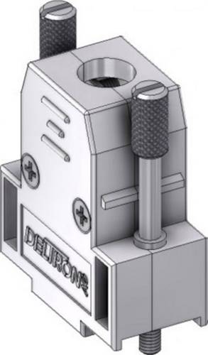 Deltron Connectors CTLM09M3 D-SUB Gehäuse Polzahl: 9 Kunststoff, metallisiert 180° Metall 1St.