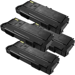 4 Kompatible Toner ersetzt Ricoh 407166 SP100LE Multipack schwarz