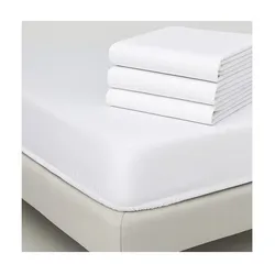 Ivedin Home - Set 4 Bettwäsche-Sets 50% Baumwolle 50% Poly  | 16 Teile 150 x 190/200 Weiß