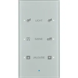 Berker Glas-Sensor 3-fach aluminium 75143134