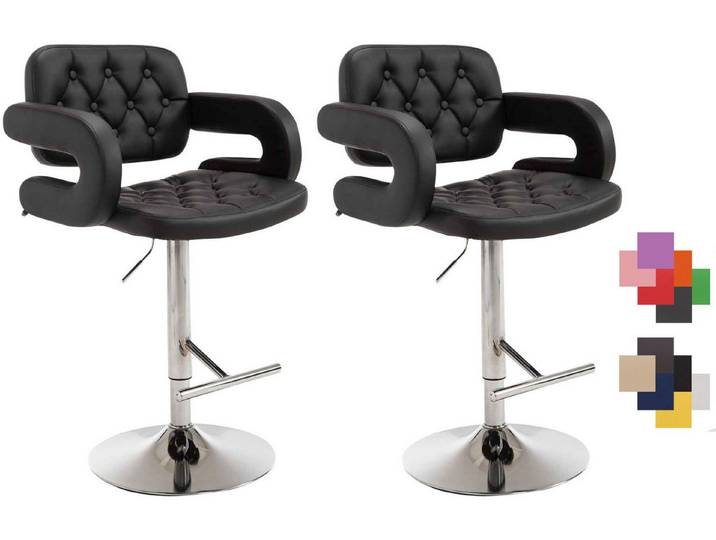 CLP Barhocker Dublin (Set, 2er), höhenverstellbar und drehbar