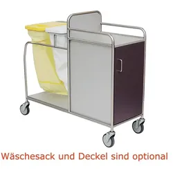 Novocal SW 920 Stationswagen geringe Breite, mit Zweifachsammler & geschlossenem Schrank