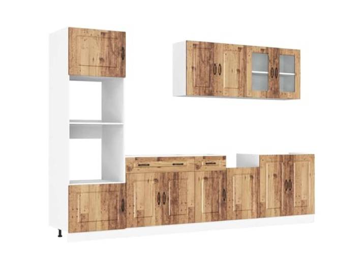 vidaXL 7-TLG. Küchenschrank-Set Kalmar Altholz-Optik Holzwerkstoff