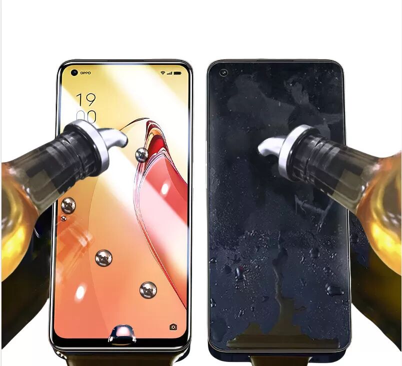 INF Oppo Reno Gehärtete Displayschutzfolie aus Glas (HD, 2er-Pack) model 2