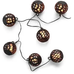 Kynast Garden Solar LED Lichterkette mit 8 Laternen Länge 2m