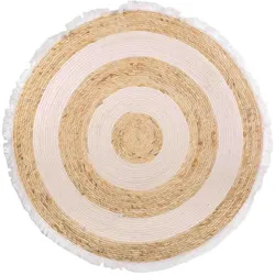 NATURFASERTEPPICH braun handgewebt D100x1 cm