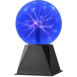SATISFIRE Plasmakugel Plasmaball magisch BlitzShow Automatik Musiksteuerung blau