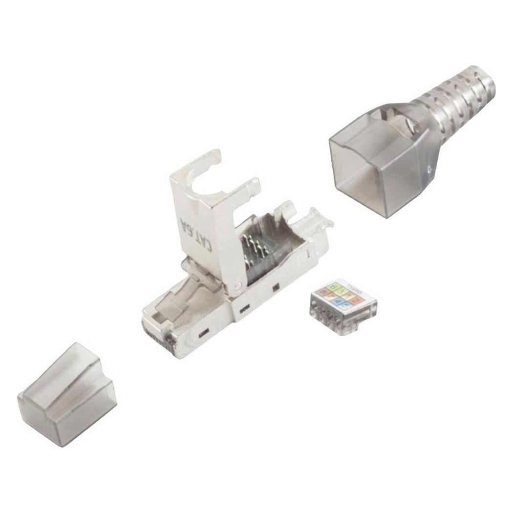 BKL Electronic RJ45 Stecker, werkzeuglos, STP, CAT 6A 10121201 Stecker, gerade (10121201)