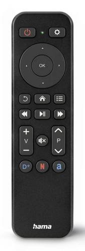 Hama 00221050 Fernbedienung, f. TV + Button Netflix, Prime Video, Disney+, programmierbar