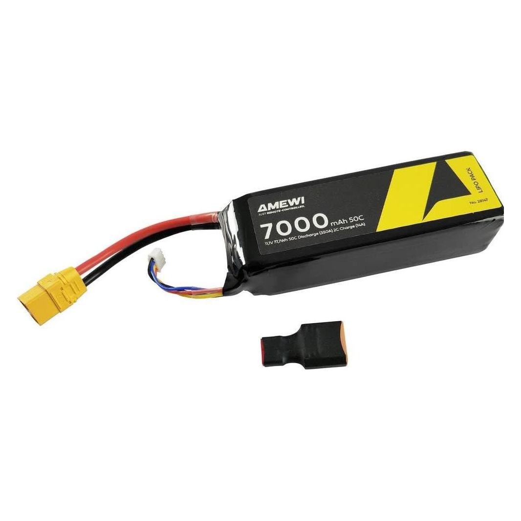 Amewi LiPo Akku 3S 11,1V 7000mAh 50C XT90 (7000 mAh, 11.10 V) (28147)