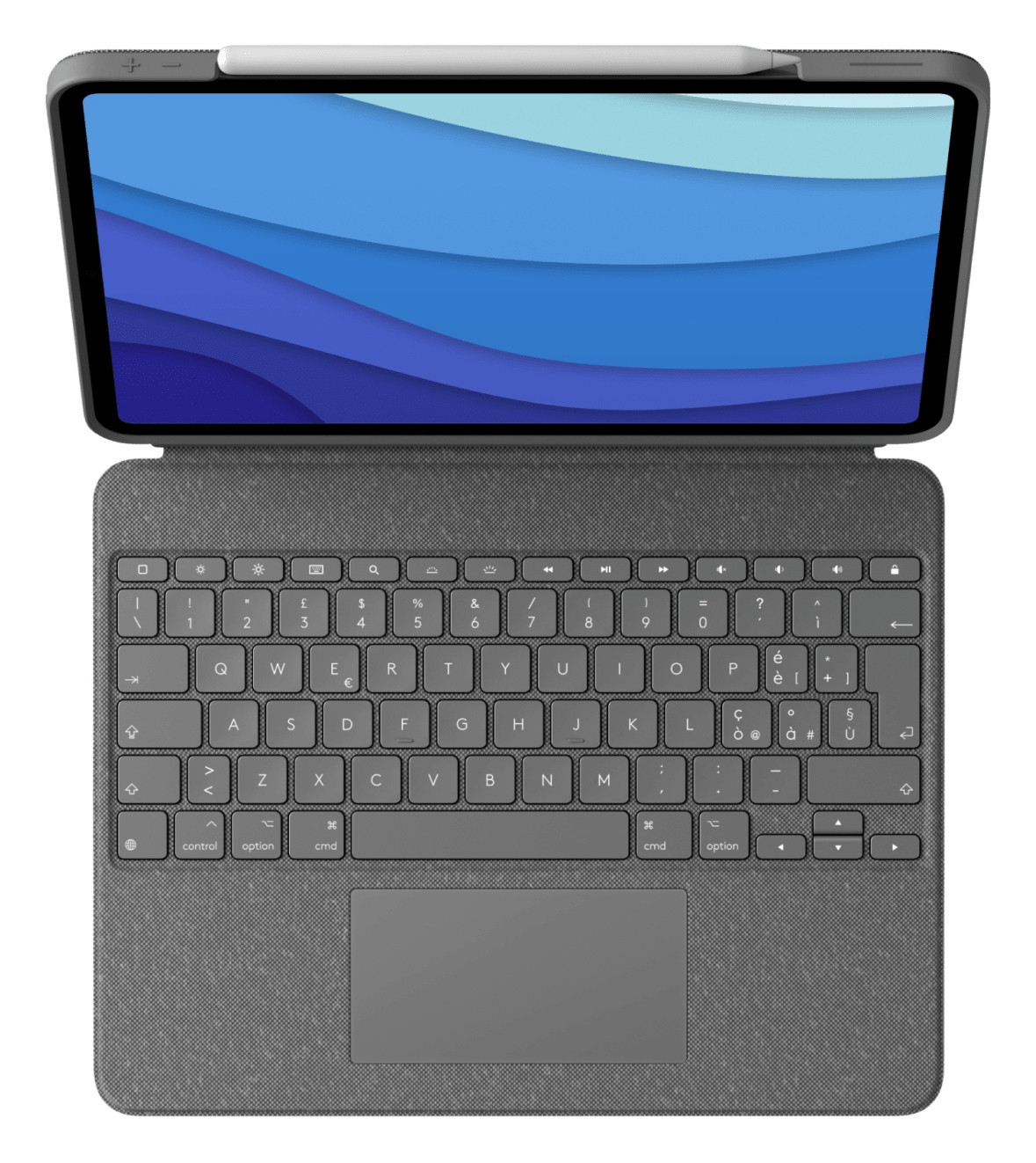 Logitech Combo Touch QWERTY-toetsenbord met trackpad voor Apple-apparaten, Italiaanse lay-out
