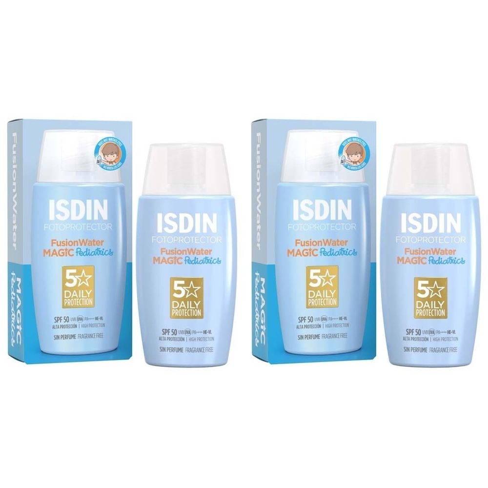 Isdin Fotoprotector Ped.Fusion Water Emuls.LSF 50 2x 2x50 ml Hautcreme