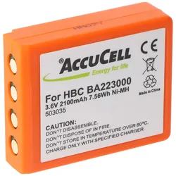 AccuCell HBC BA223000 Akku passend für HBC Kransteuerung FBFUB06N, FUB06N, BA223030
