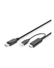 DIGITUS 4K HDMI Adapterkabel auf DisplayPort (AK-330111-020-S)