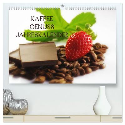Kaffee Genuss Jahreskalender (hochwertiger Premium Wandkalender 2027 DIN A2 quer), Kunstdruck in Hochglanz