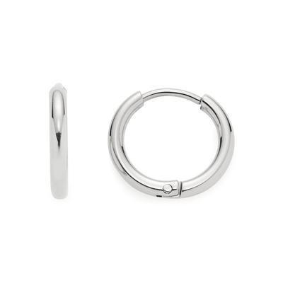 Paar Creolen LEONARDO "Lilo Beauty's", silber (edelstahlfarben), Ohrringe, Damen, 13mm, Edelstahl