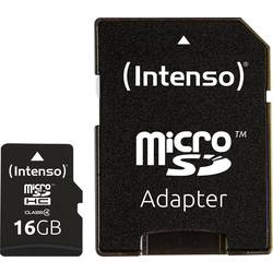 Intenso 16 GB Micro SDHC-Card microSDHC-Karte 16 GB Class 4 inkl. SD-Adapter 3403470