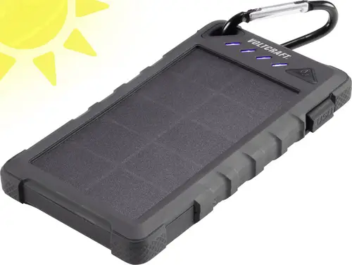 VOLTCRAFT SL-80 VC-8308670 Solar-Powerbank Ladestrom Solarzelle 180mA 8000 mAh
