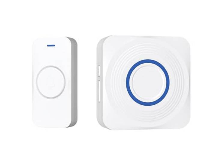 DRINGG\, Sonnette connectée WiFi + RF (Bouton IP65 + Carillon intérieur)\, Notifications sur Smartphone\, Longue portée\, IP65