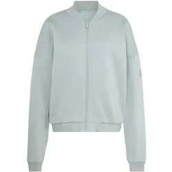 ADIDAS Damen Rolli Essentials Contemporary Logo Bomberjacke, Größe M in Silber Silber