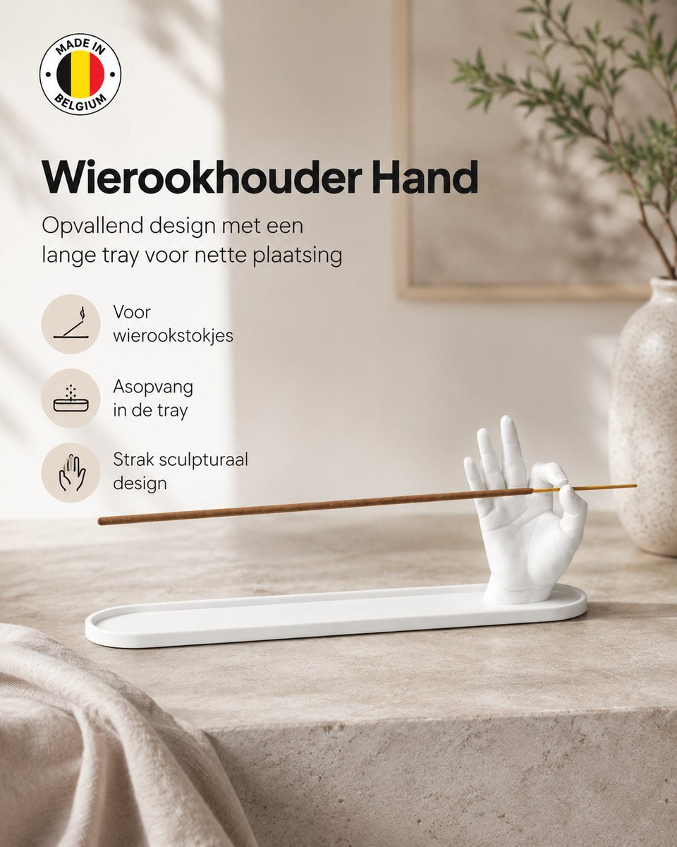 Skushy Wierookhouder Hand Figuur Decoratief Accessoire