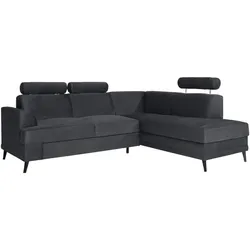 ECKSCHLAFSOFA Kordian rechts graphit