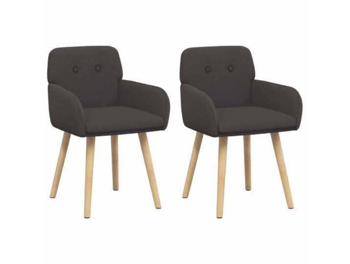 Coespram 2er Set Esszimmerstühle Bouclé Dunkelgrau 59 x 57 x 85 cm Polstersessel mit Armlehne und Holzbeinen für Esszimmer, Wohnzimmer und Küche. Bequeme Sitzgelegenheit im 2er Set.