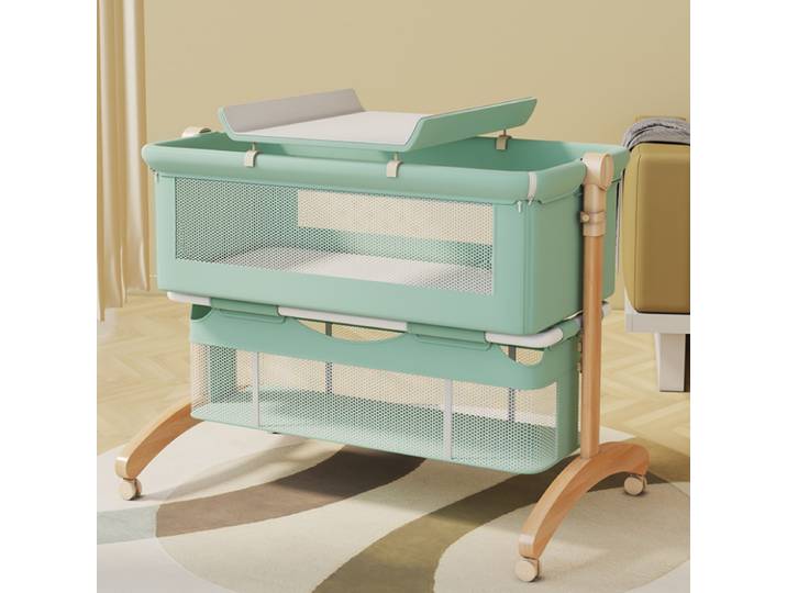 Berceau en bois pour bébé de 0 à 2 ans, berceau perfecportable, multifonctionnel, lit BB, nouveau, patchwork, lit queen