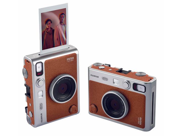 Fujifilm INSTAX mini Evo Brown Film Sofort-Bild – Sofortbildkamera/Polaroid Kamera – lavendel