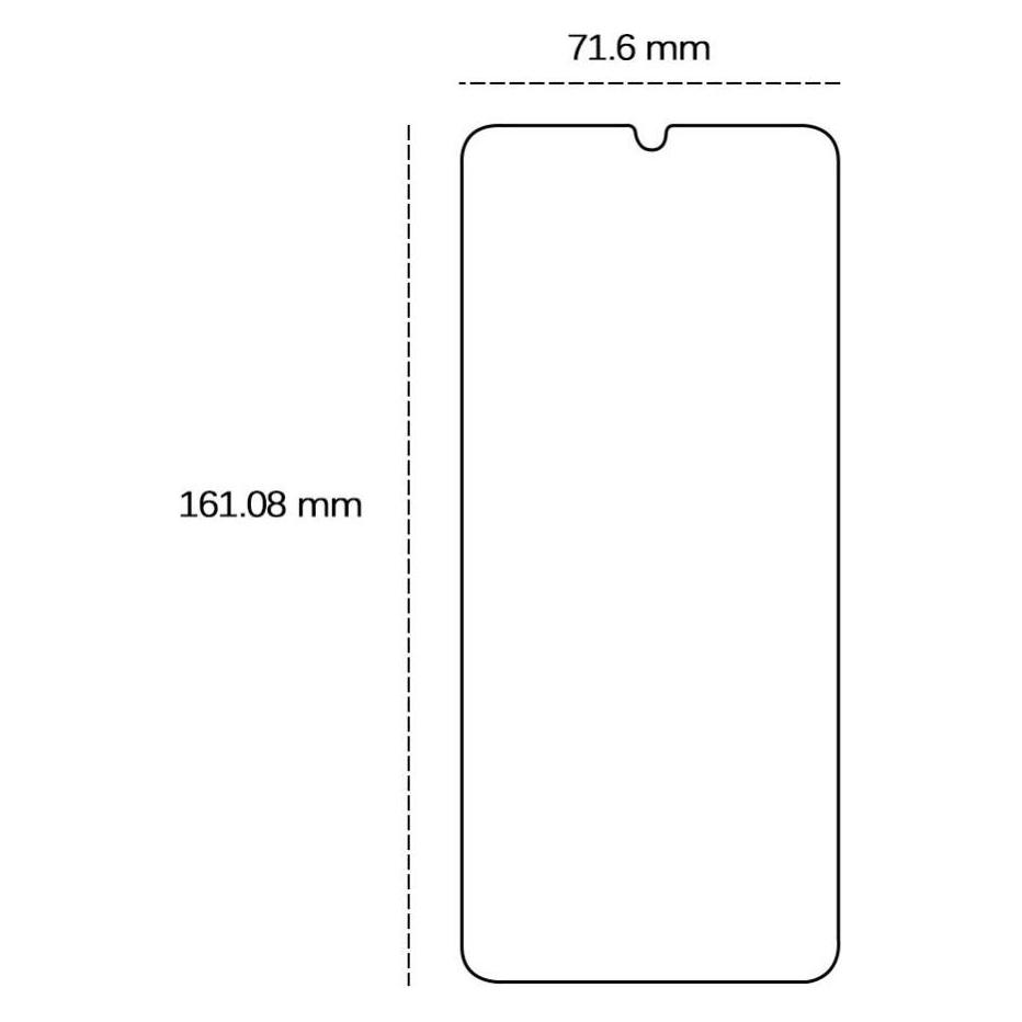 OEM Gehärtetes Glas 2,5D für Samsung Galaxy A06s (1 Stk., Samsung Galaxy A06) (49930247)