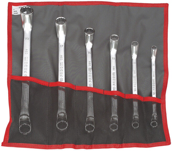 Clé à double tête Facom OGV® Douze têtes à tête coudée Set en boîte, 10 pièces. (55A.JU10)