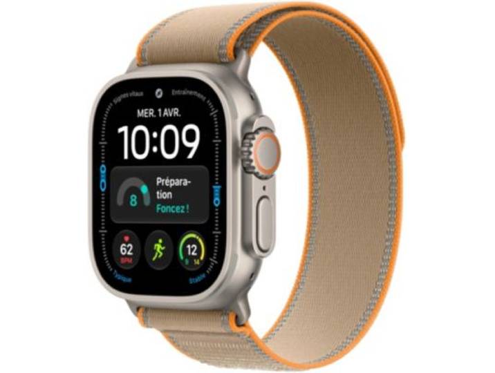 Apple Watch - Montre Connectée Ultra 4 49mm Tit Naturel /Sable S/M Cell