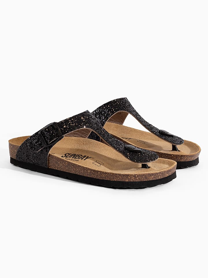 Sunbay Zehentrenner "Camelia" in Schwarz - 38