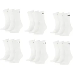 Puma Sportsocken Regular Crew Socken Sport 18-Pack weiß - 35-38 - 35-38